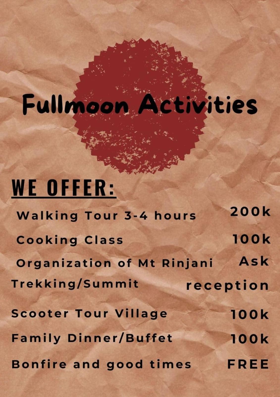 Hotel Tetebatu Fullmoon Exterior foto